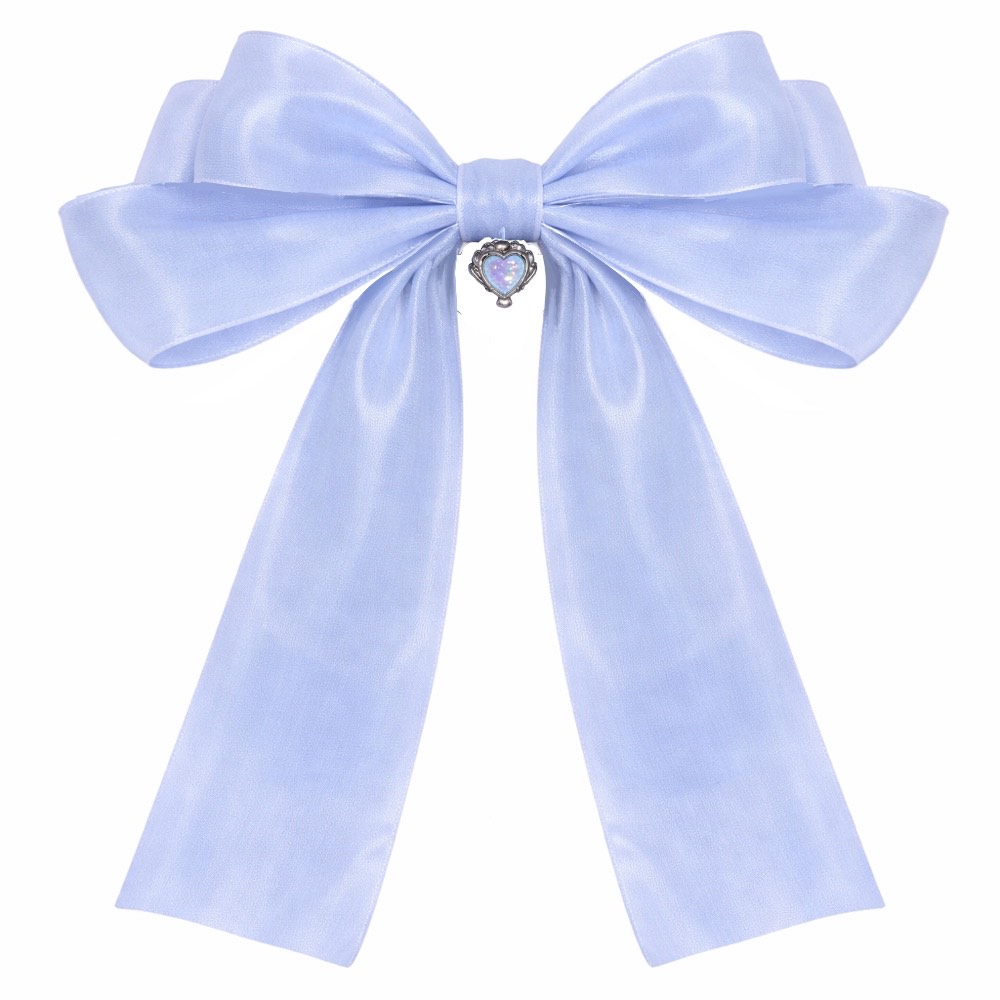 Attitude Hair Dye - Shell Heart Hair bow - Blue
